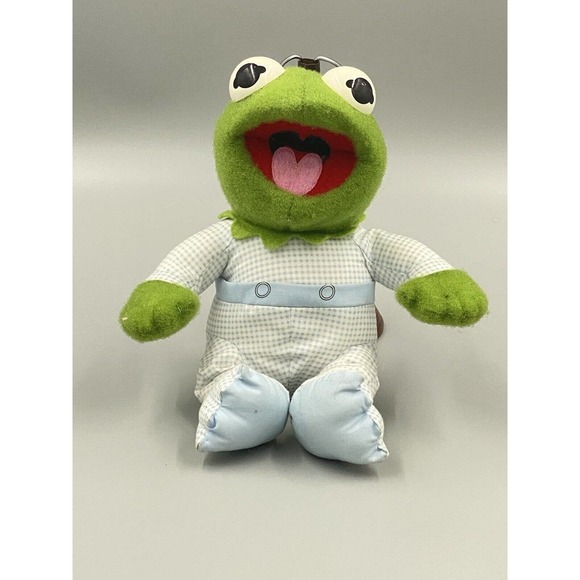 Vintage 8” Kermit The Frog Muppet Babies Pampers Stuffed Animal READ DESCRIPTION - Picture 1 of 6